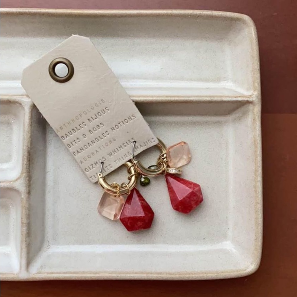 NWT! Anthropologie Dangle Hoop Earrings